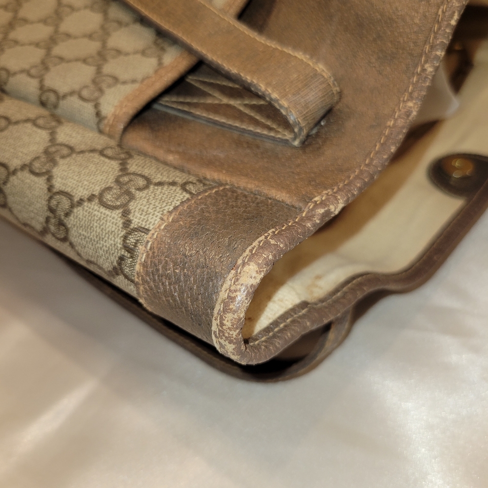 GUCCI Vintage Monogram GG Tote Coated Canvas - Project Piece - Picture 6 of 14